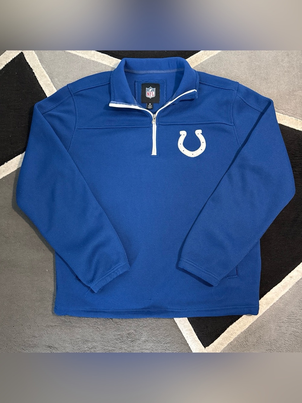 NFL Indianapolis Colts blue quarter zip sweatshirt